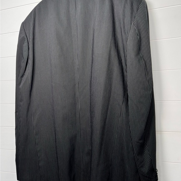 Geoffrey Beene new suit jacket black size 46 L 100% wool. MN41 - Picture 7 of 7